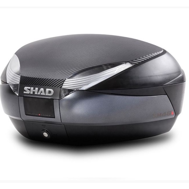 กล่องติดท้าย+ถาด SHAD SH48 มี2สี #เบาะพิงหลัง #ฝาคาร์บอน สำหรับ SH48