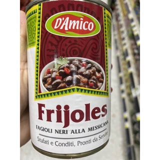 D’Amico Frijoles Fagioli Neri Alla Messicana 400 g. ถั่วดำ ในน้ำปรุงรส ตรา ดามิโก้ ฟริโจเลซ์