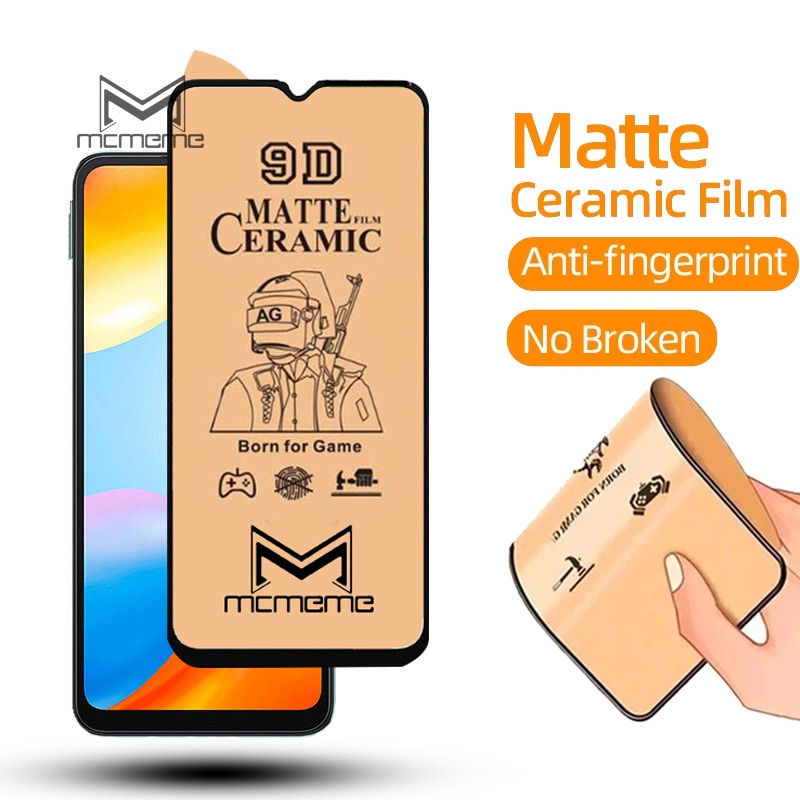 เต็มจอฟิล์มเซรามิคนุ่มกระจกนิรภัยแบบด้าน Xiaomi Redmi 15C 15 Note 14 13 13C 12C Note 12 12s 10C 10 10A Note 11 11s 10 10s 9 9s Pro Max