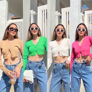 เสื้อครอปผ้านิตอีกหนึ่งรุ่น ใส่แซ่บๆ รับซัมเมอร์