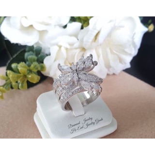 Butterfly Diamond Ring แหวนผีเสื้อ งานเพชร CZ แท้   งานสวยมากกกก งานสวยมว้ากกกกก