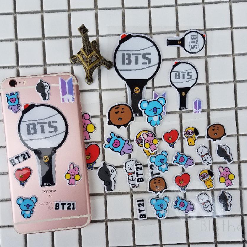 blythe bangtan boy kpop bt 21 bts  army  stiker  diy  