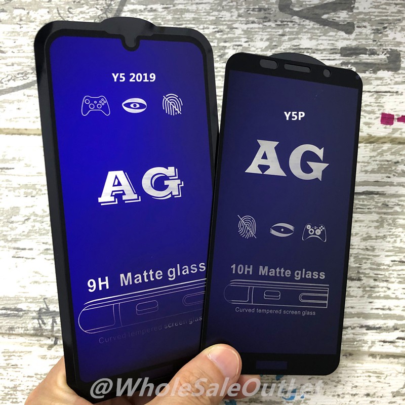 Huawei Y5 2019 Y5P / Huawei Y6P Y7P Full Screen Matte Anti Blue Light Anti Fingerprint Tempered Glas