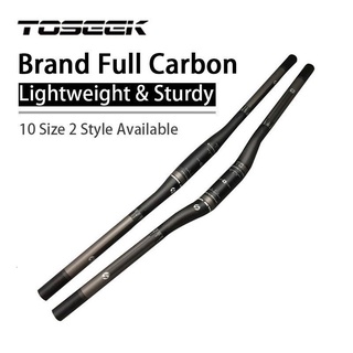 【on hand】TOSEEK แฮนด์จักรยานคาร์บอนไฟเบอร์ MTB แฮนด์จักรยาน Handlebar Riser / บาร์จับแบน