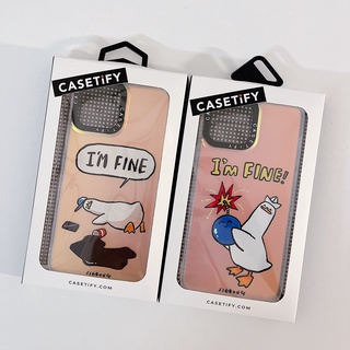 【Ssebong Duck】casetify เคสโทรศัพท์มือถืออะคริลิค กันหล่น ลายเลเซอร์ดาว หลากสี สําหรับ iPhone 13 Pro Max 12 11 Pro Max XR X XS Max SE2020 13 14 14max 14Pro