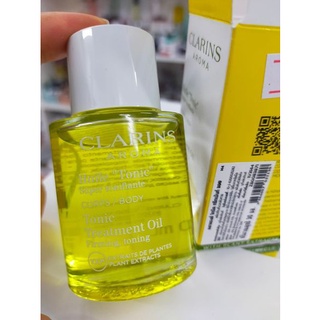 กล่อง 30ml ของแท้ คลาแรงส์ Clarins Huile Tonic Body Treatment Oil 30ml น้ำมันนวดตัว จากเคาน์เตอร์ห้าง ฉลากไทย