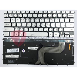 KEYBOARD DELL คีย์บอร์ด DELL INSPIRON 14 7437 SERIES สีเทา (ไทย-อังกฤษ)