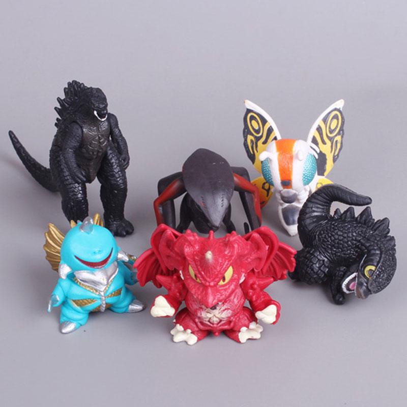 ฟิกเกอร์ Godzilla destoroyah Gigan MUTO mothra Chibi Movie 6 Toy