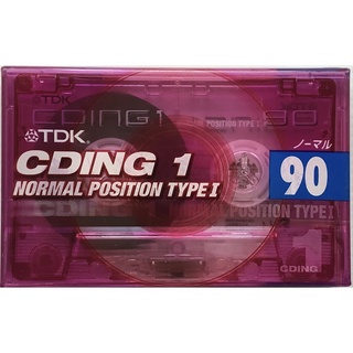 Blank Cassette Tape เทปคาสเซ็ตเปล่าวินเทจ TDK CDing-1 90 นาที Normal Position Type I ซีล เทปเปล่า ปี 1999