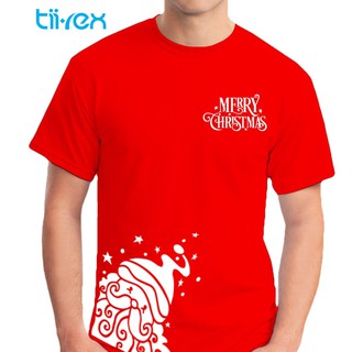 Christmas Santa Festive Greeting Cotton Unisex Round Neck T Shirt