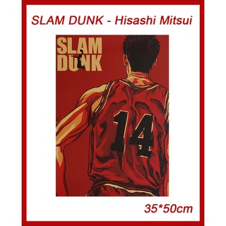 Slam DUNK Hisashi Mitsui Animat วอลเปเปอร์ติดผนัง 35x50 ซม. สําหรับตกแต่งบาร์ คาเฟ่ หอพัก