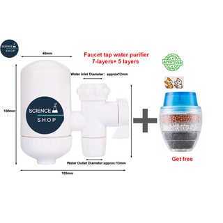 เครื่องกรองน้ำ 7 ชั้น แถม เครื่องกรองน้ำ 5 ชั้น (7 Layers Water Faucet Filter get free 5 Water Faucet Filter)