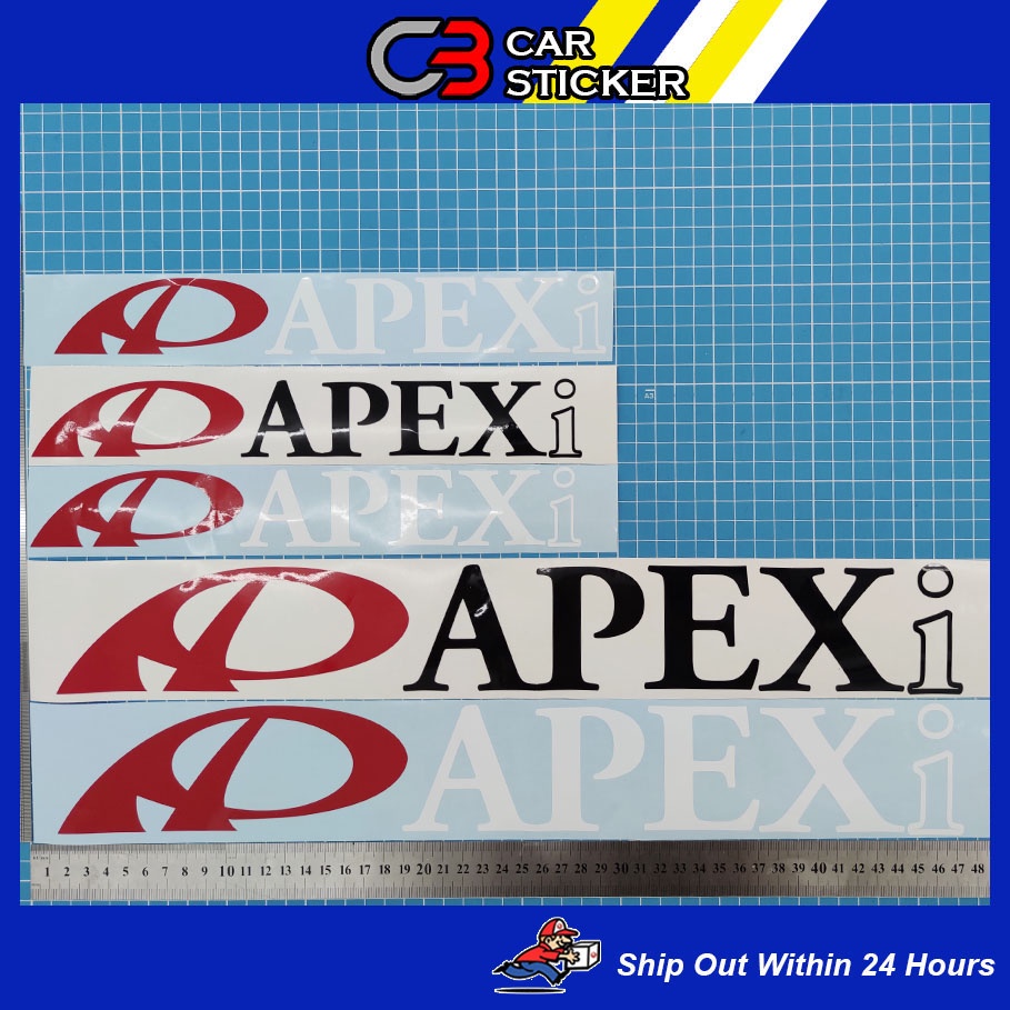 สติ๊กเกอร์ติดรถยนต์ APEXi / cs657