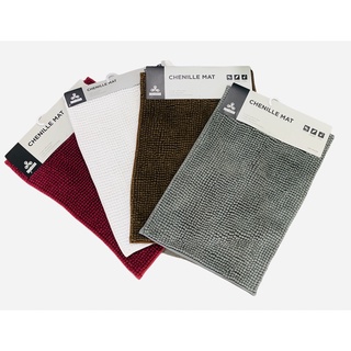 CUSHY พรมเช็ดเท้าไมซิไฟน์ (Chenille Mat) ซับน้ำได้ดี เช็ดเท้าแห้งเร็ว
