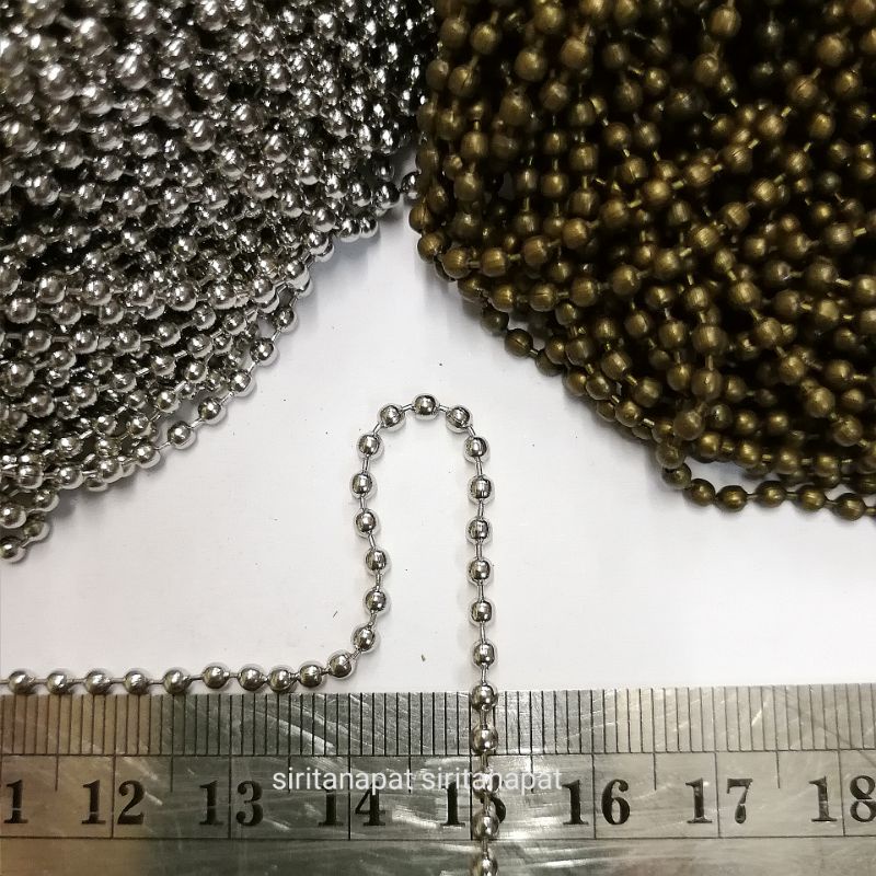 ปลีก/ส่ง โซ่ไข่ปลา 2.4 มิล แถมหัว 2 เม็ดต่อ1เมตร โซ่ประกอบงาน