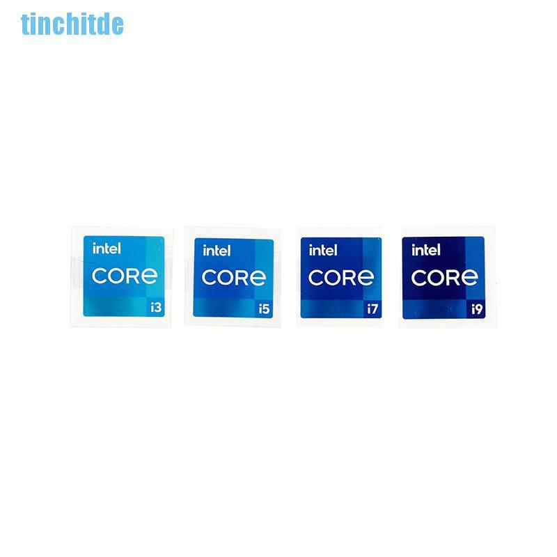 สติกเกอร์เมทัลลิก Intel I3 I5 I7 I9 11Th Core Duo Pentium สําหรับติดตกแต่งคอมพิวเตอร์