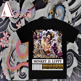 เสื้อยืด ลายการ์ตูนอนิเมะ One Piece Monkey D Luffy Gear 4