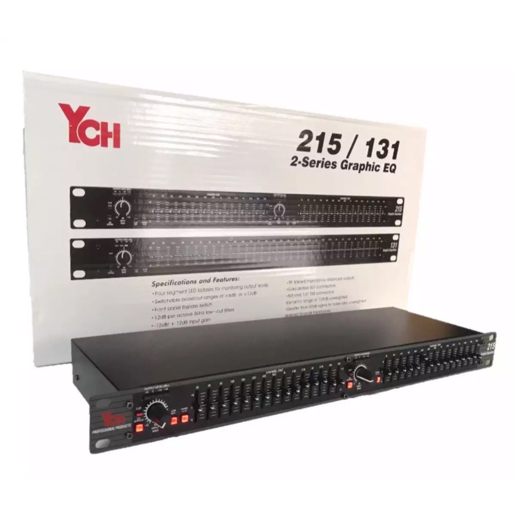 Equalizer EQ215 Dual Channel 15Band Equalizer 1U Rack Mount intl