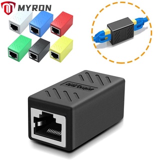 MYRON 1/5 Pack High Quality RJ45 Coupler Professional Cat7/Cat6/Cat5e Ethernet Cable Extender Plug And Play Laptop PC Female to Female Adapter Inline 8P8C LAN Connector/Multicolor