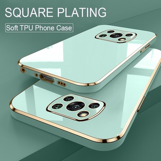 เคสโทรศัพท์ Xiaomi Poco X3 NFC X3 Pro F3 X3 GT M3 Pro X2 แฟชั่น หรูหรา ชุบ กันกระแทก ฝาหลัง