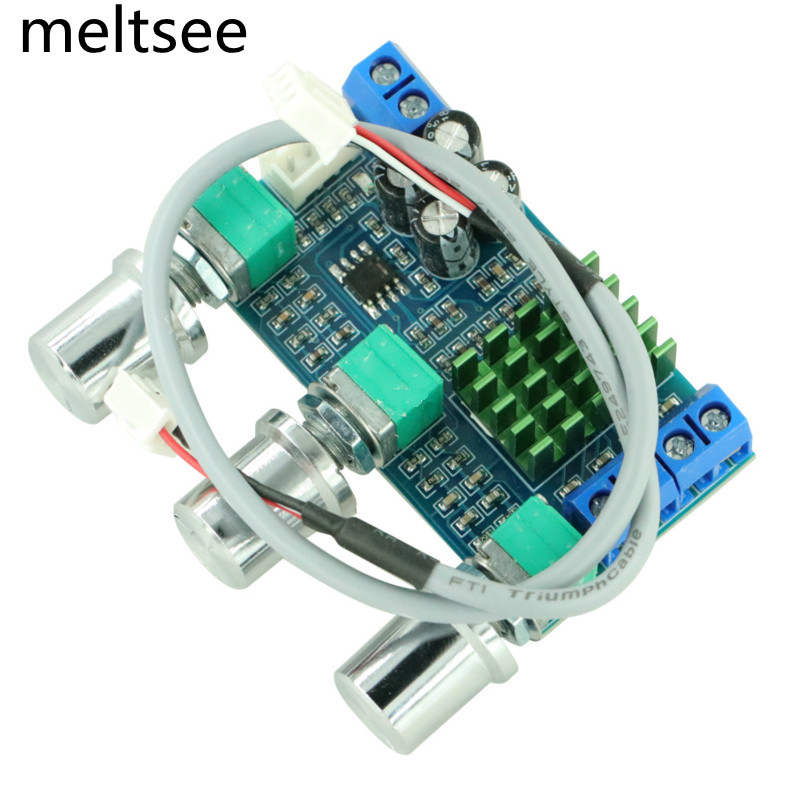 TPA3116D2 2x80W แผ่นบอร์ดโมดูลขยายเสียงสเตอริโอ ดิจิตอล ช่องสัญญาณคู่ Dc 12v ~ 24 V Tpa 3116 D 2 2 2x80W XH-M567