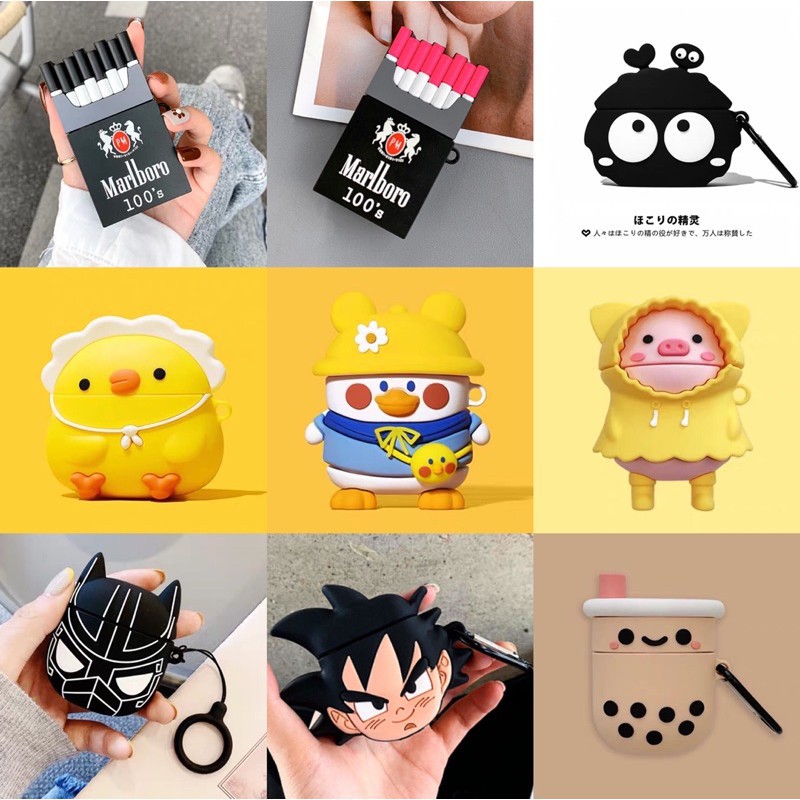 เคส a3s🔥พร้อมส่ง🔥Airpods1/2 i12tws Gen1/2เคสแอร์พอดซิลิโคนลายการ์ตูนน่ารักๆ[AD13-AD21]
