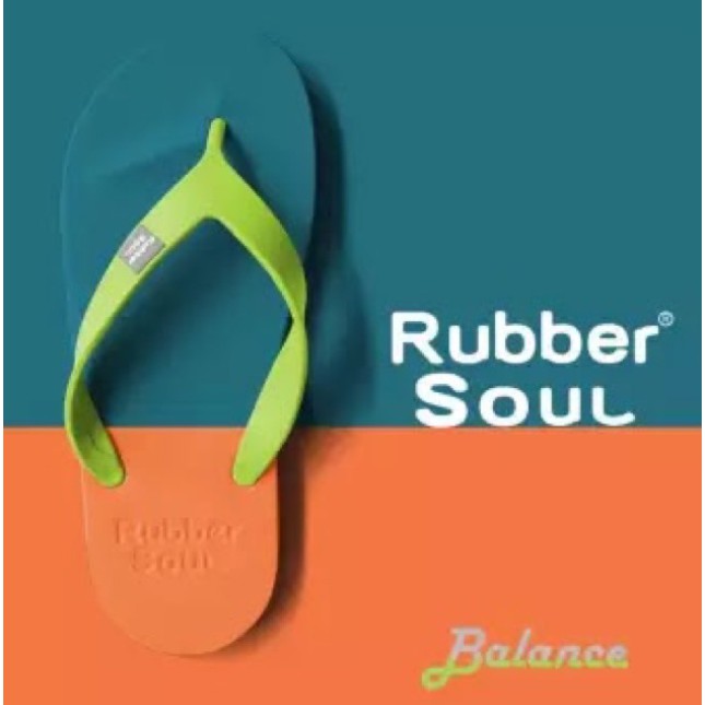Rubber Soul รองเท้าแตะหนีบ สีน้ำเงิน-ส้ม