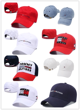 หมวกเบสบอลลําลอง ปักลาย Tommy Hilfiger สามารถปรับได้ สไตล์สปอร์ต สําหรับเด็กผู้ชาย และผู้หญิง