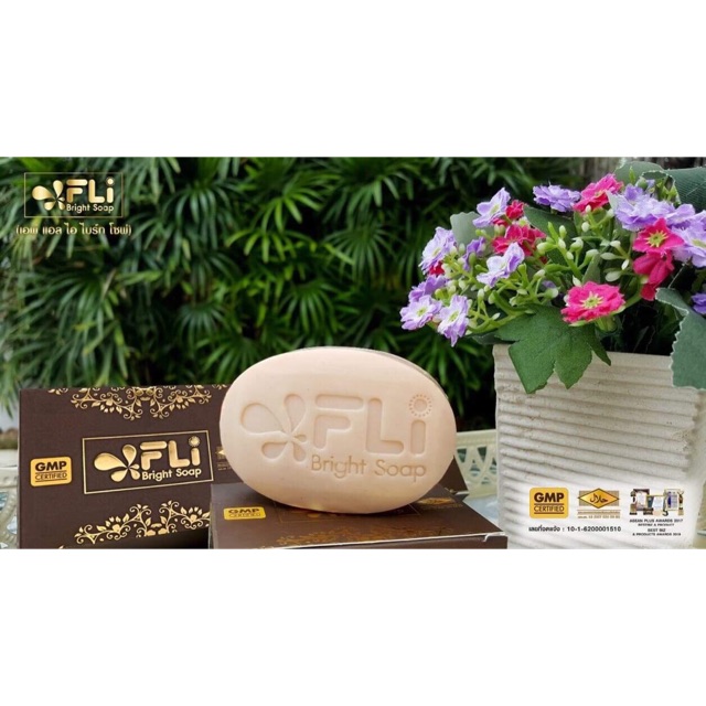 FLI Bright Soap(สบู่สมุนไพรธรรมชาติ 100%)