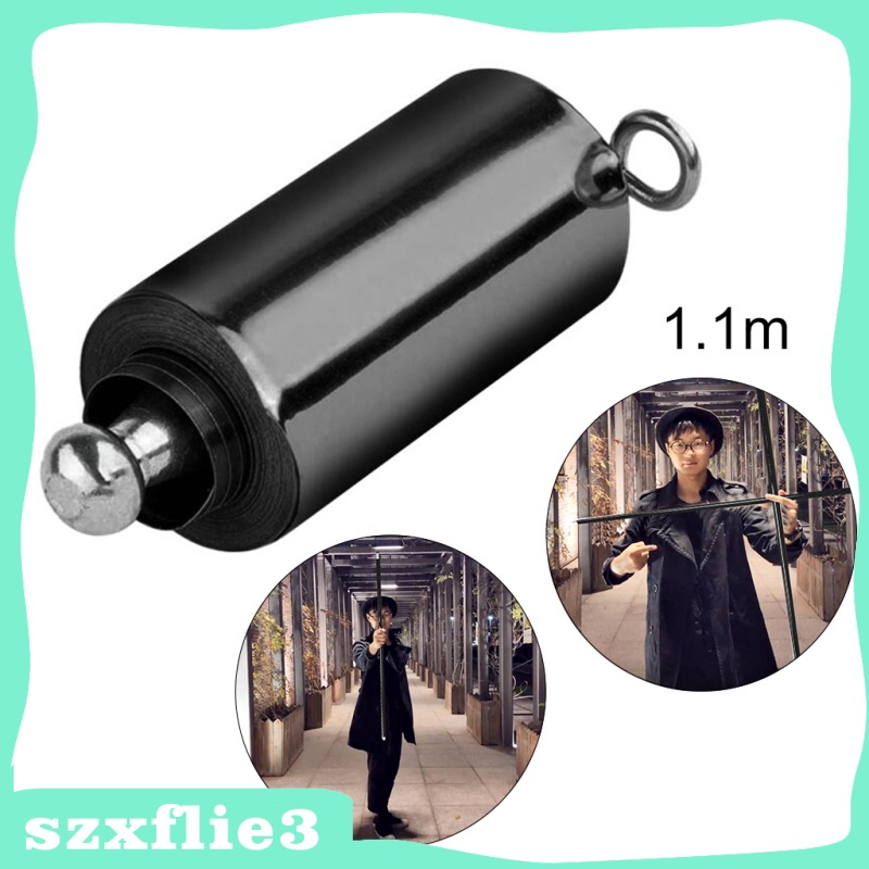 Szxflie3 Outdoor Portable Magic Pocket Staff Steels Sport Black 1.1m ...