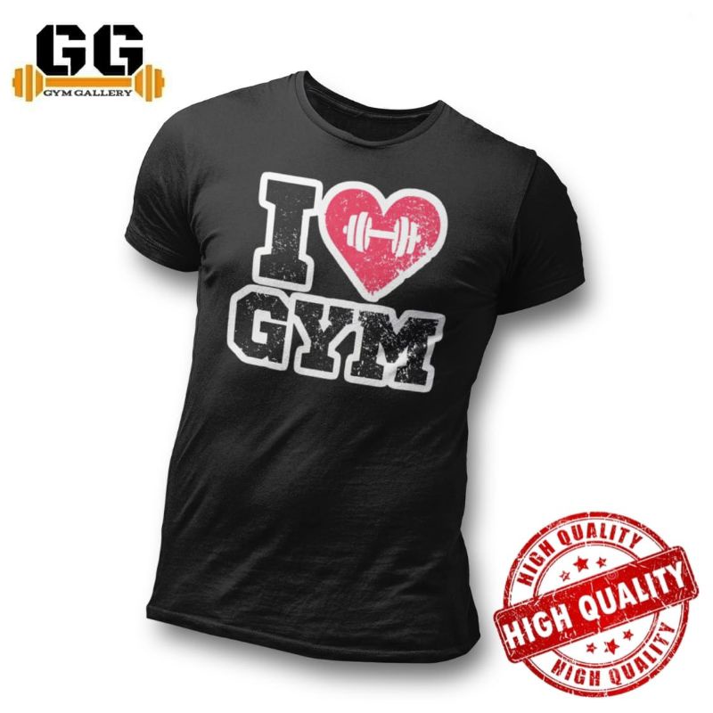 เสื้อยืด DAILY SPORT GYM FITNESS I Love Gym
