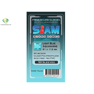 Siam Board Game BG Sleeve Light Blue Aquamarine (กล่อง) ซองการ์ด