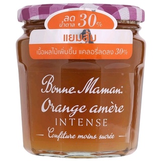 แยมส้มเข้มข้น สูตรเพิ่มเนื้อผลไม้ ลดน้ำตาลลง Bonne Maman Marmalade intense Jam 335g