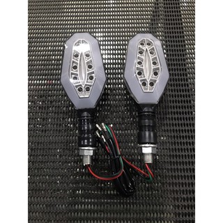 ไฟเลี้ยวแต่ง LED R-204  Yellow/White Running