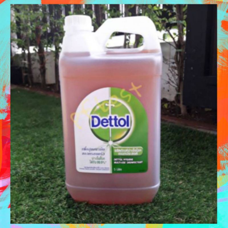 เดทตอล Dettol 5 ลิตร ส่งถูก ส่งไว แกลลอน ผลิตภัณฑ์ทำความสะอาด ฆ่าเชื้อโรคอเนกประสงค์
