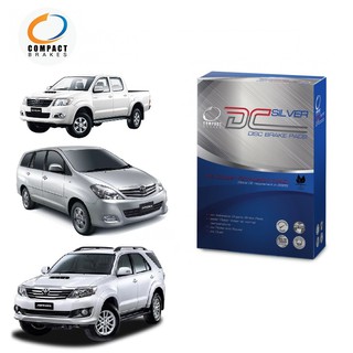 COMPACT ผ้าเบรค TOYOTA VIGO REVO FORTUNER INNOVA TIGER วีโก้ รีโว่ ฟอร์จูนเนอร์ อินโนว่า ทุกรุ่น