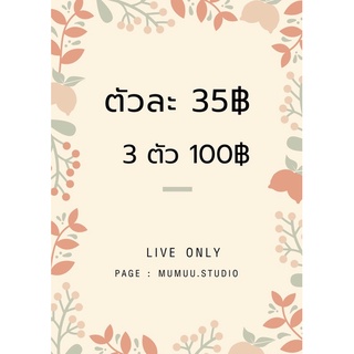 สั่งสินค้าในไลฟ์ 3 ตัว 100 ตรงนี้นะคะ