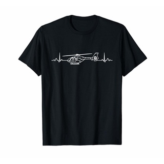 เสื้อยืด พิมพ์ลายเฮลิคอปเตอร์ Heartbeat Pilots and Aviators S3202 แฟชั่นฤดูร้อน สําหรับผู้ชาย ผู้หญิง S-5XL