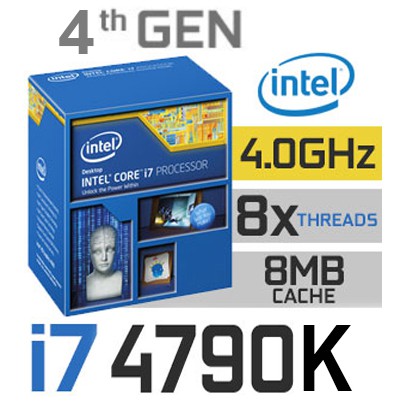 CPU INTEL CORE I7 4790K (Socket 1150) มือสอง พร้อมส่ง ส่งเร็วมาก!!! [[[แถมซิลิโคนหลอด พร้อมไม้ทา]]]
