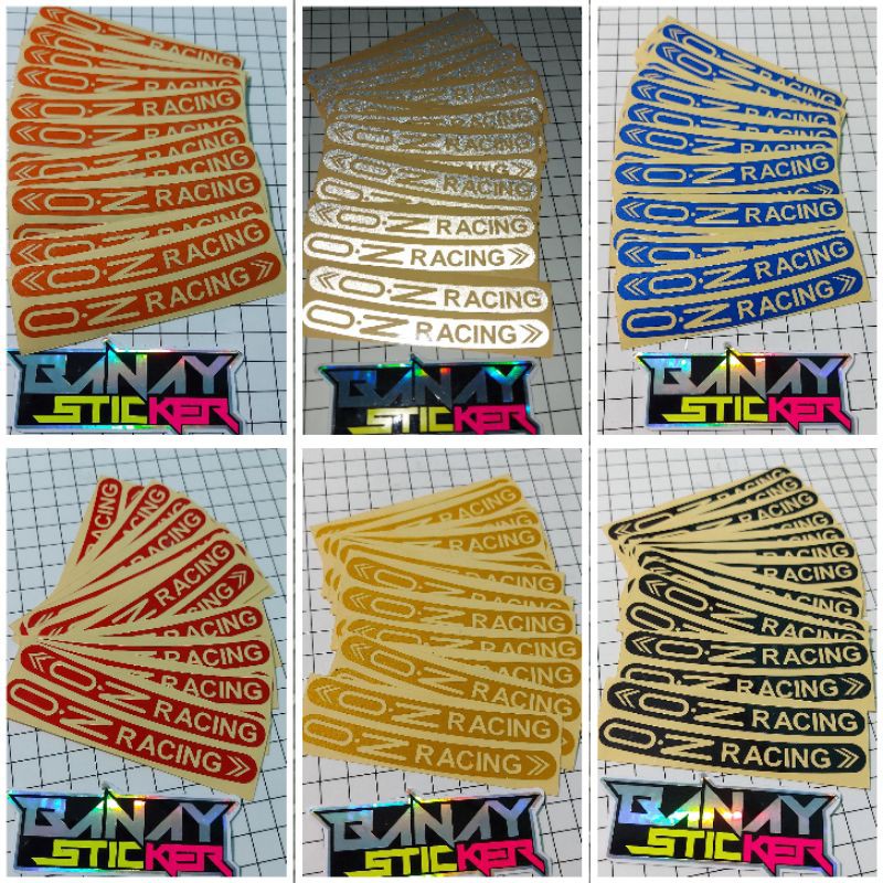 สติ๊กเกอร์ RIM CUTING OZ RACING