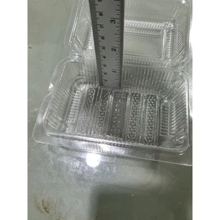กล่องพลาสติกใส (เบอร์ HTP-103)ใส่เบกอรี่ ใส่ขนมต่างต่าง แพคละ100ใบ