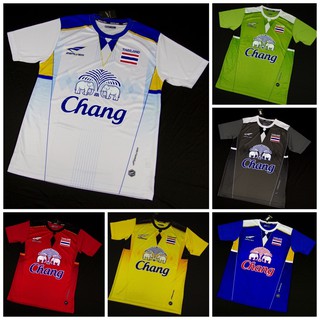 เสื้อฟุตบอล เสื้อกีฬา Zealver Sport พร้อมงานสกรีน ธงชาติไทย+Chang ติดทนนานไม่หลุดไม่ลอก