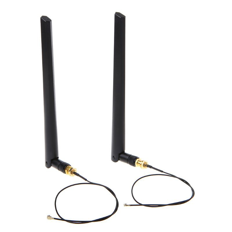 2x6 Dbi 2 . 4 Ghz 5 Ghz Dual Band Wifi อุปกรณ์เราน์เตอร์เชื่อมต่อเครือข่าย Rp - Sma 2 X U.Fl I
