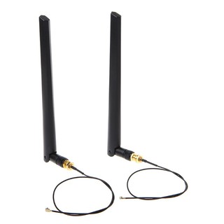 2x6 Dbi 2 . 4 Ghz 5 Ghz Dual Band Wifi อุปกรณ์เราน์เตอร์เชื่อมต่อเครือข่าย Rp - Sma 2 X U.Fl I