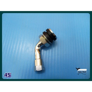 AIR VALVE MOTORCYCLE BEND CORNER 45 (45) (1 PC) // จุ๊บเติมลมรถจักรยานยนต์ อย่างดี งอ45 สินค้าคุณภาพดี