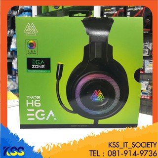 หูฟังเกมมิ่ง ยูเอสบี EGA TYPE H6 Gaming Headset 7.1 Virtual Surroundหูฟังเกมส์มิ่ง ไฟ RGB(สินค้าประกัน2ปี)