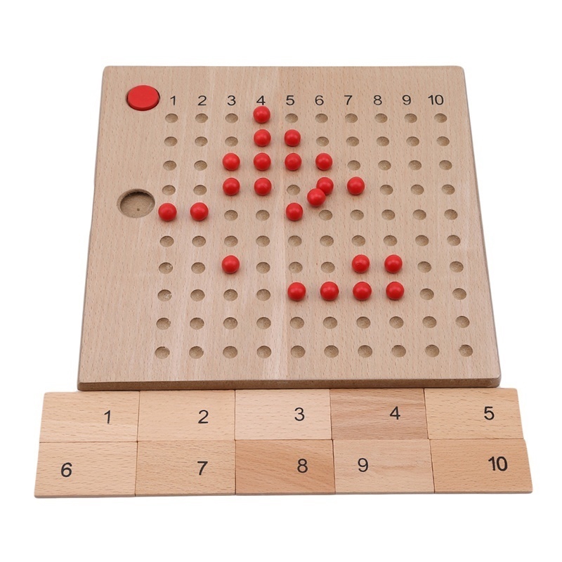 Wooden Montessori Addition Subtraction Multiplication Division Board ...