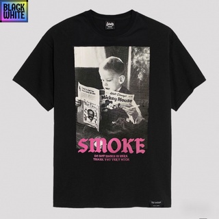 BWCB  5.5 SALE  ® เสื้อยืด Oversize รุ่น Smoke สีดำ ( ลิขสิทธิ์แท้ ) เสื้อตัวใหญ่ ชาย แขนสั้น M L  OS unisex oversize