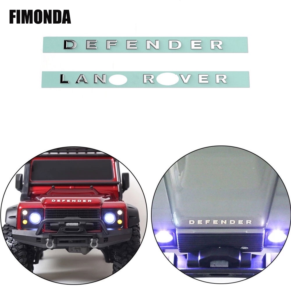 สติกเกอร์ฉลากโลโก้ TRX-4 3D สําหรับอัพเกรดรถไต่หินบังคับ TRX4 RC4WD D90 D110 MN 2 ชิ้น