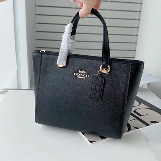 COACH CA224 Alice Satchel In Crossgrain Leather Crossbody